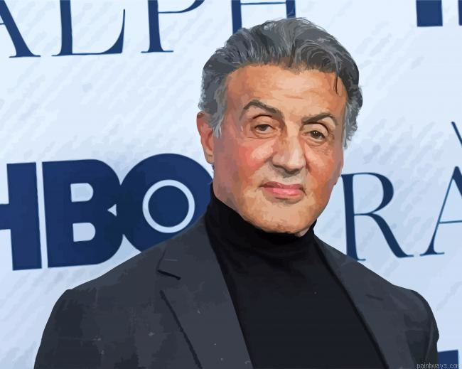 Sylvester Stallone Actor Painting By Numberss.png