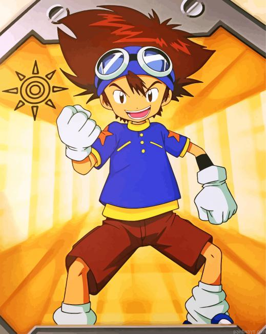 Tai Kamiya Character Painting By Numbers.png