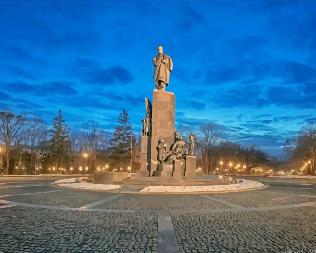 Taras Shevchenko Monument Painting By Numberss.png