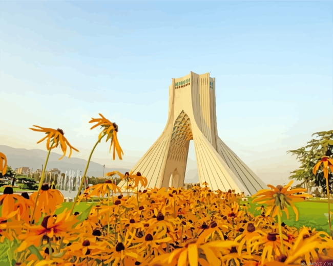 Tehran Azadi Tower Painting By Numberss.png