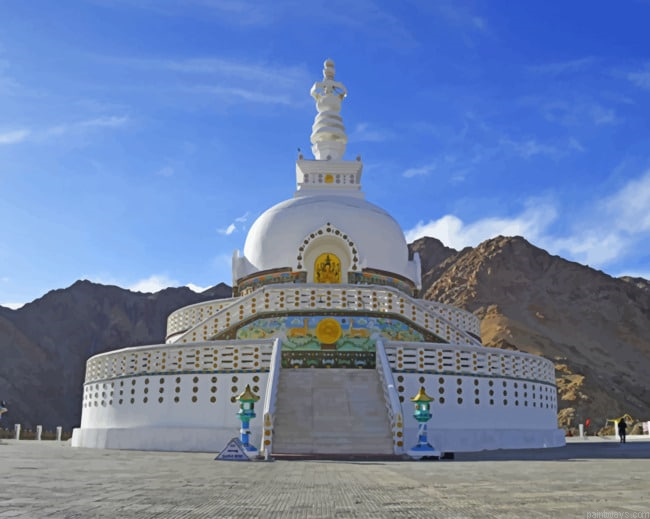 Temple In India Landmarks Painting By Numberss.png