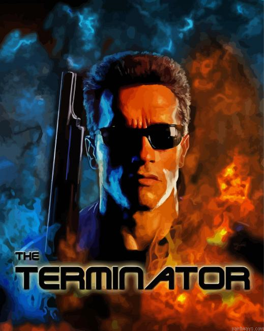 Terminator Movie Poster Painting By Numberss.png