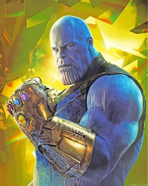 Thanos Marvel Superhero Painting By Numberss.png