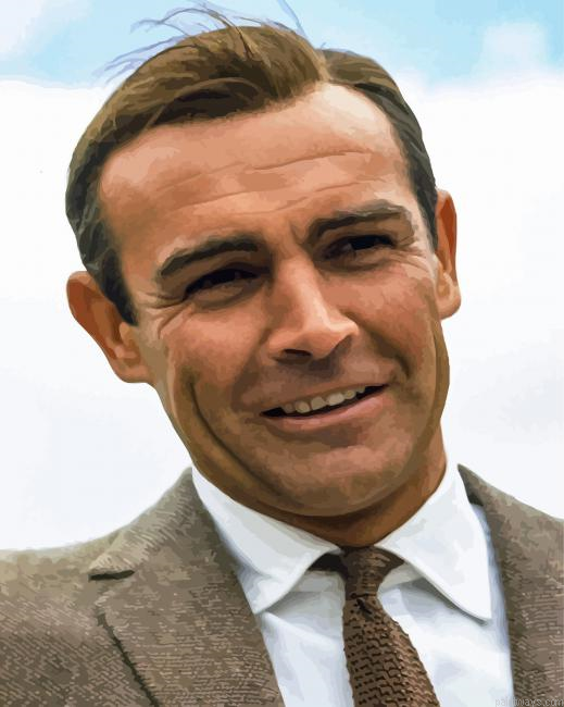 The Actor Sean Connery Painting By Numberss.png