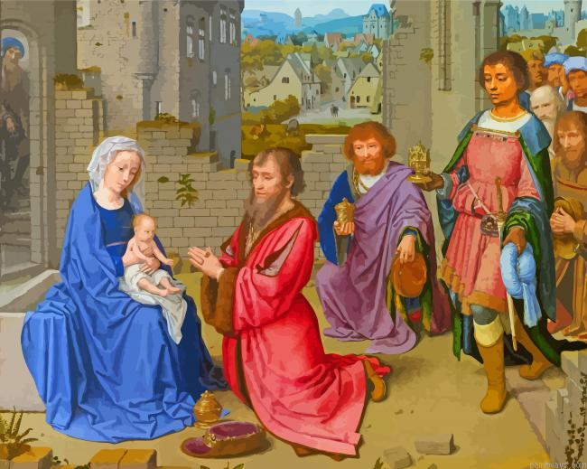 The Adoration Of The Magi Painting By Numberss.png