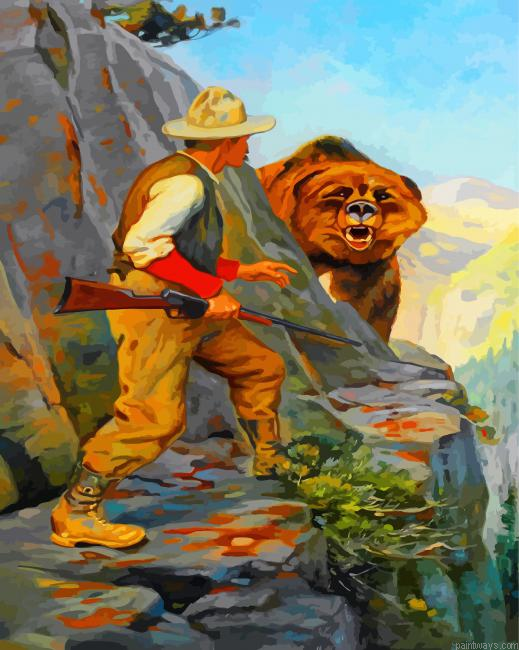 The Bear Attack Painting By Numbers.png