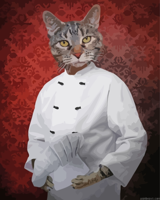 The Chef Cat Painting By Numbers.png