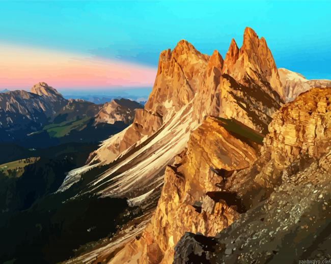 The Dolomites Alps Painting By Numberss.png