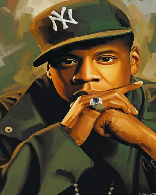 The Famous Rapper Jay Z New Painting By Numberss.png