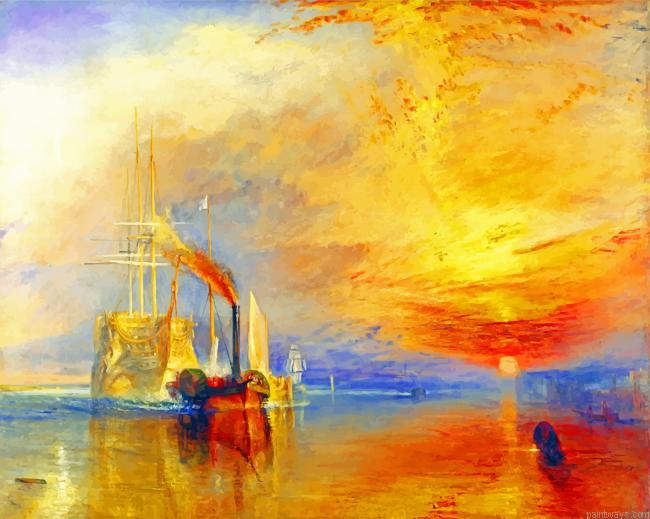 The Fighting Temeraire Painting By Numberss.png