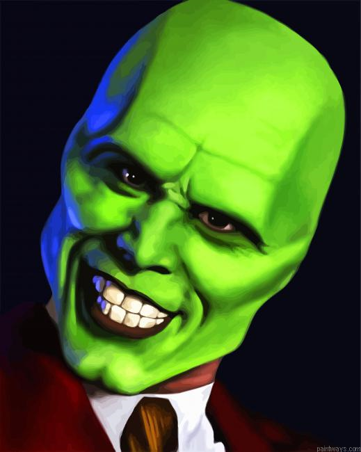 The Green Mask Painting By Numberss.png