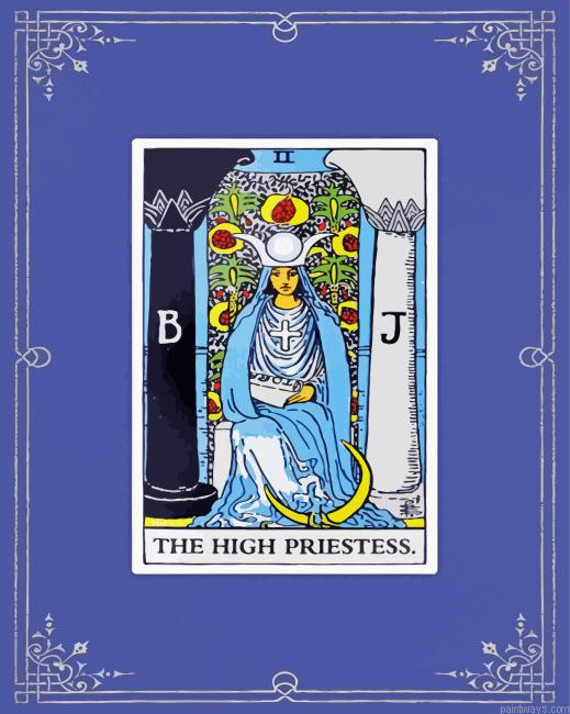 The High Priestess Card Painting By Numberss.png