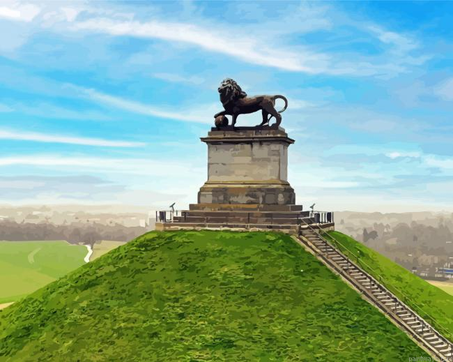 The Lions Mound Waterloo Painting By Numberss.png