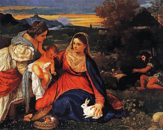 The Madonna Of The Rabbit Painting By Numberss.png