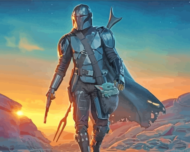 The Mandalorian Movie Painting By Numberss.png