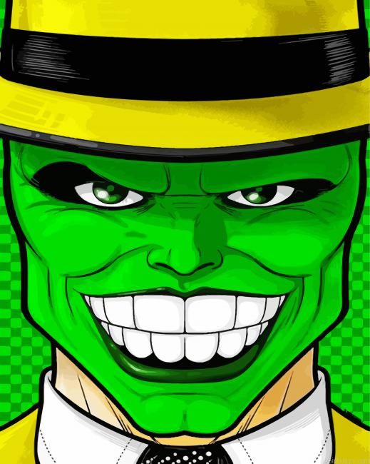 The Mask Character Painting By Numberss.png