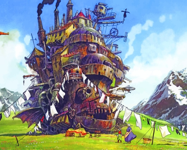 The Moving Castle Painting By Numberss.png