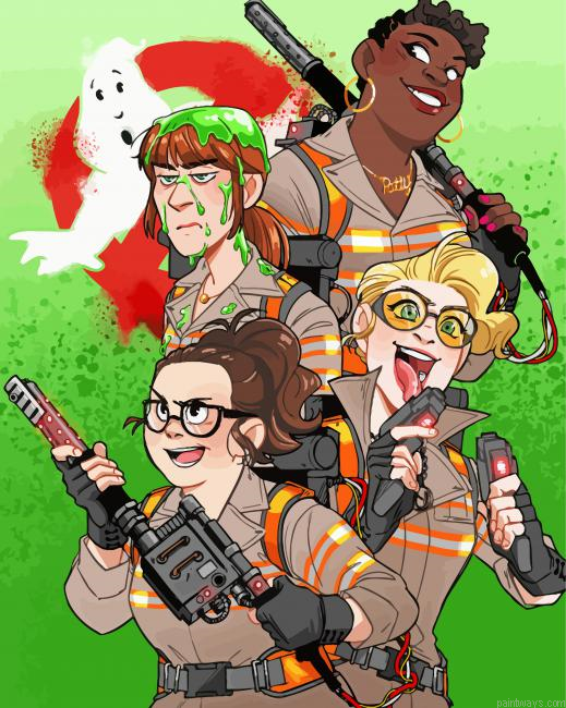 The Real Ghostbusters Animation Painting By Numberss.png