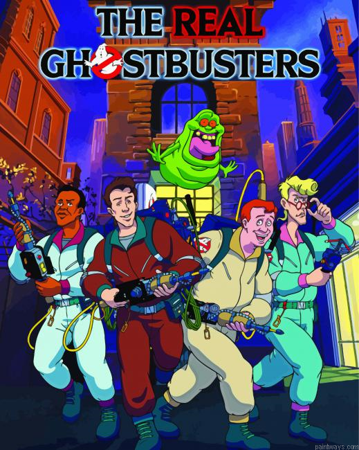 The Real Ghostbusters Animation Poster Painting By Numberss.png