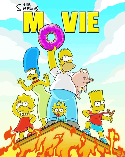 The Simpsons Movie Painting By Numberss.png