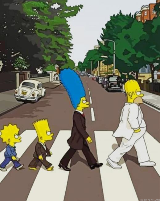 The Simpsons New Painting By Numberss.png