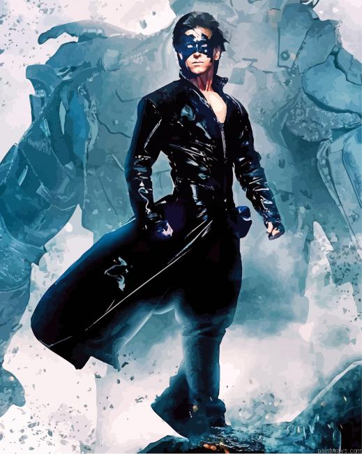 The Superhero Krish Painting By Numberss.png
