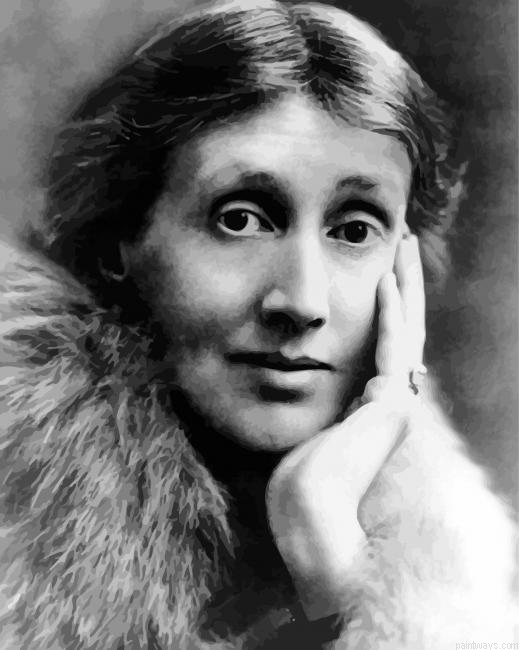The Writer Virginia Woolf Painting By Numberss.png