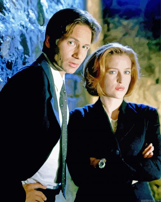 The X Files Serie Characters Painting By Numberss.png