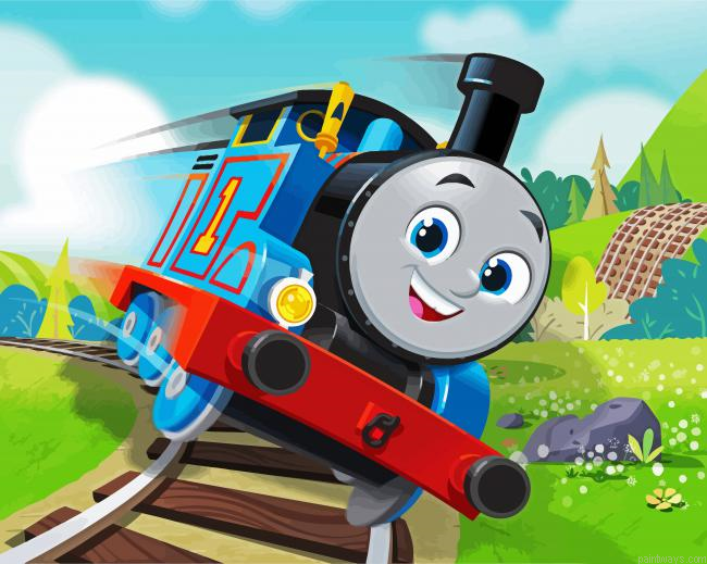 Thomas Train Animation Painting By Numberss.png