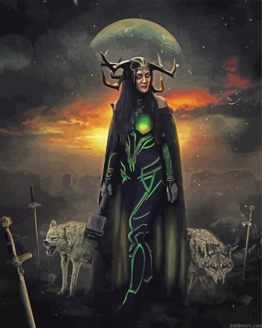 Thor Ragnarok Hela Painting By Numberss.png