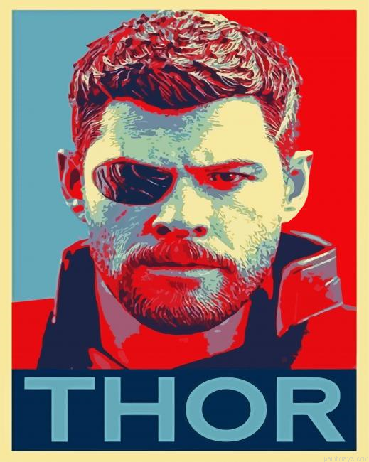Thor Series Character Painting By Numberss.png