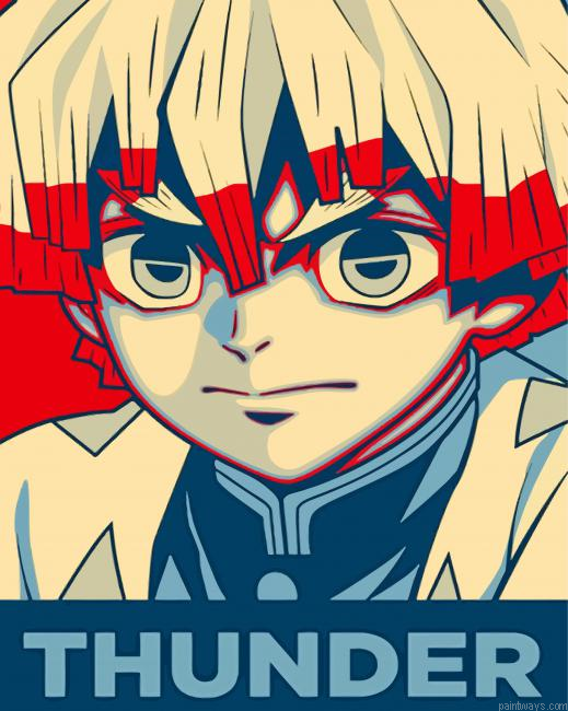 Thunder Character Painting By Numberss.png