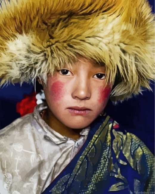 Tibet Girl Painting By Numbers.png