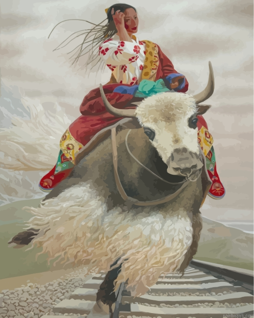 Tibetan Lady Painting By Numbers.png