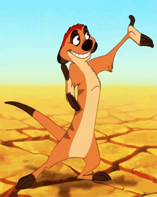 Timon Character Painting By Numberss.png