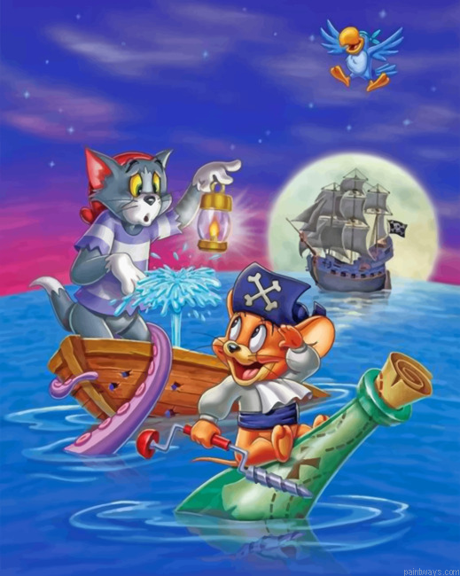 Tom And Jerry Painting By Numbers.png