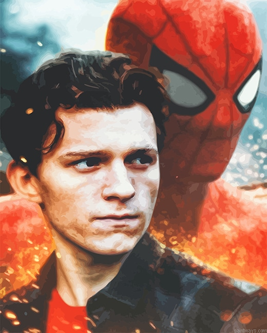 Tom Holland Spider Man New Painting By Numberss.png