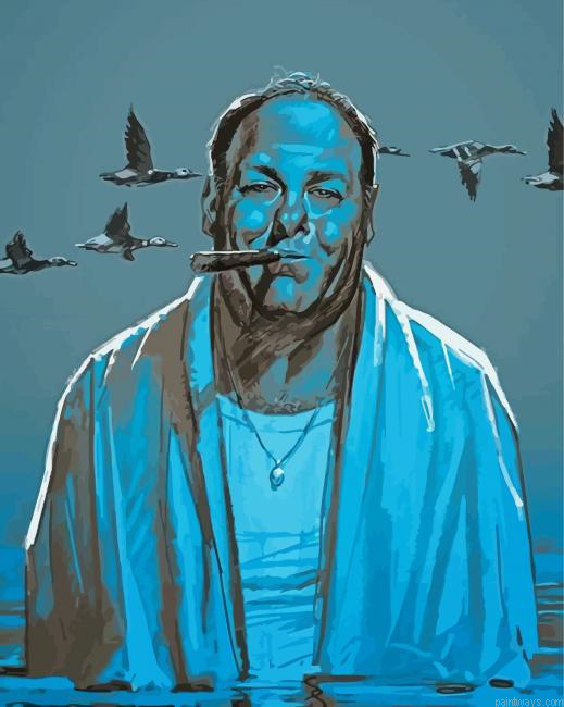Tony Soprano Character Painting By Numberss.png