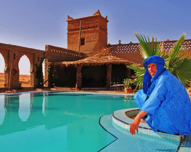 Traditional Moroccan Kasbah New Painting By Numberss.png