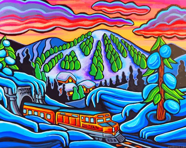 Train Railway Painting By Numbers.png