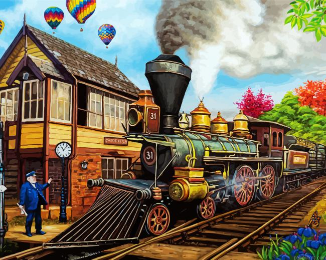 Train Station Painting By Numberss.png