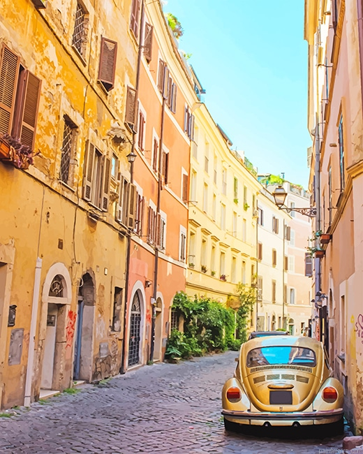 Trastevere Rome New Painting By Numberss.png