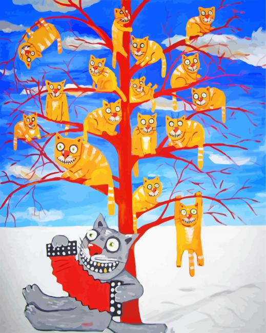 Tree Cats Painting By Numbers.png