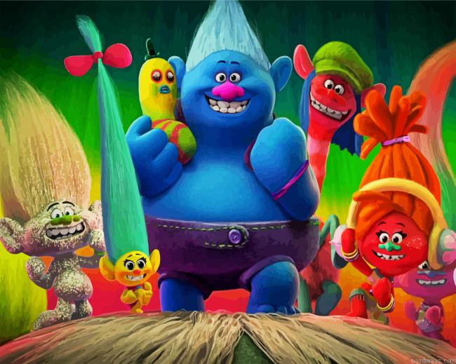 Trolls Animation Characters Painting By Numberss.png