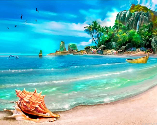 Tropical Beach Painting By Numbers.png