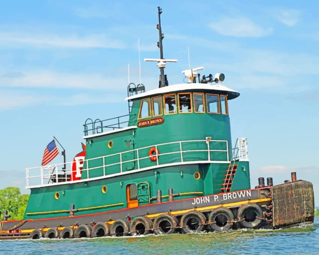 Tugboat In Ocean Painting By Numberss.png