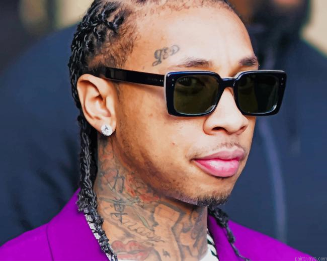 Tyga American Rapper New Painting By Numberss.png