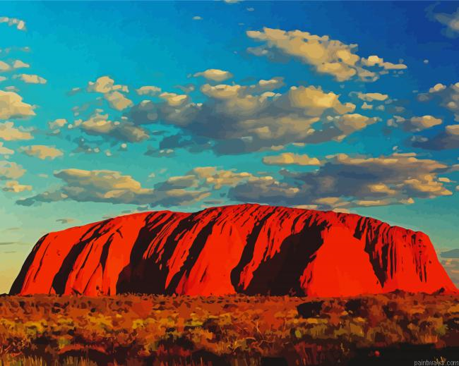 Uluru Mountains Painting By Numberss.png