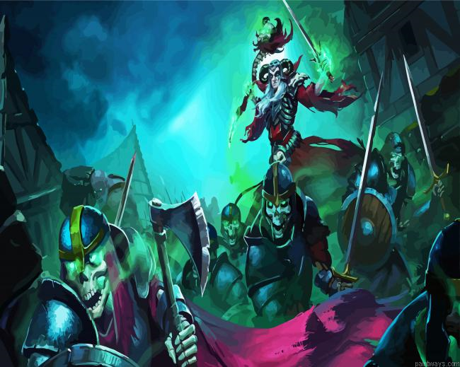 Undead Battle Painting By Numberss.png