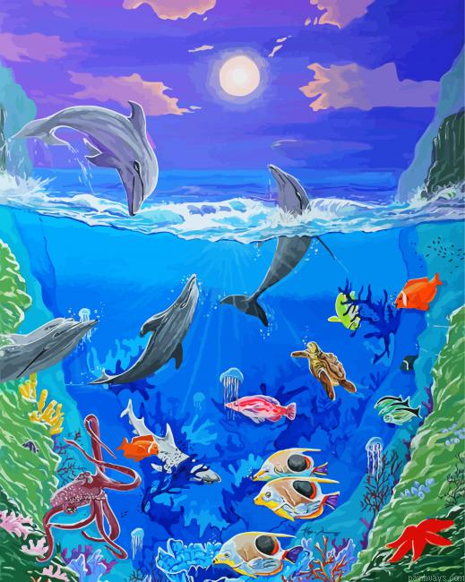 Under Sea Animals Painting By Numberss.png
